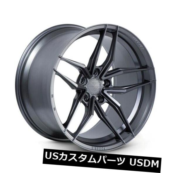 海外輸入ホイール 20x10F / 20x11R Ferrada Forge8 FR5 5x114.3 +25/28マットグラファイトホイール（4個セット） 20x10F/20x11R Ferrada Forge8 FR5 5x114.3 +25/28 Matte Graphite Wheels (Set of 4) 【並行輸入品】｜カスタムパーツ WORLD倉庫