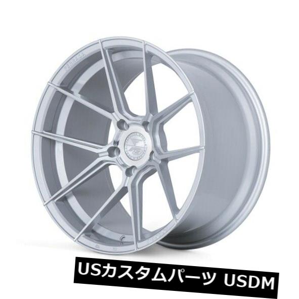海外輸入ホイール 20x9 Ferrada Forge8 FR8 5x115 +15マシンシルバーホイール（4個セット） 20x9 Ferrada Forge8 FR8 5x115 +15 Machine Silver Wheels (Set of 4) 【並行輸入品】