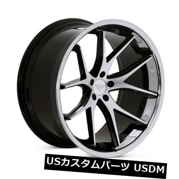 海外輸入ホイール 22x9 Ferrada FR2 5x112 +30 Machine Black / Chrome Lip Wheels（4個セット） 22x9 Ferrada FR2 5x112 +30 Machine Black / Chrome Lip Wheels (Set of 4) 【並行輸入品】｜カスタムパーツ WORLD倉庫