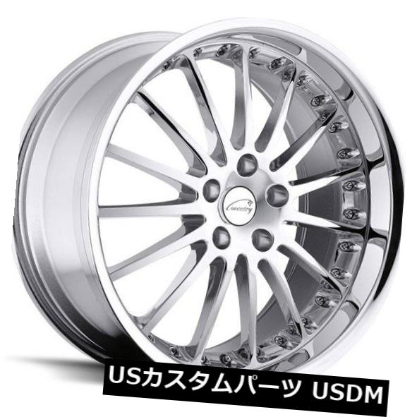 海外輸入ホイール 18x9.5コベントリーホイットリー5x108リム+25クロムホイール（4個セット） 18x9.5 Coventry Whitley 5x108 Rims +25 Chrome Wheels (Set of 4) 【並行輸入品】｜カスタムパーツ WORLD倉庫