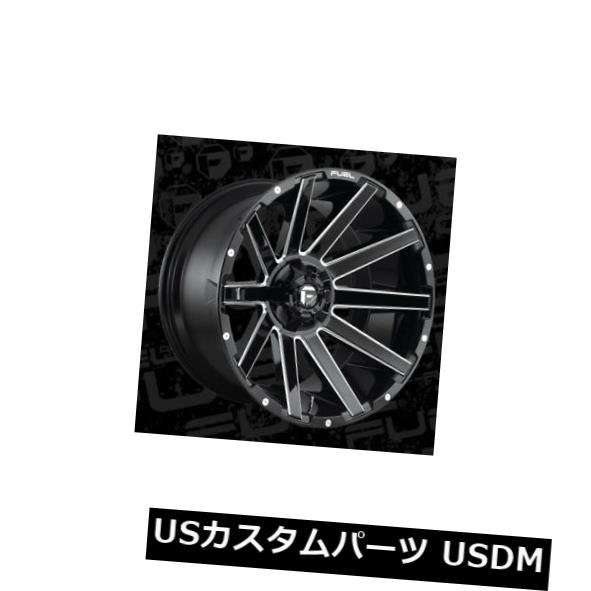 海外輸入ホイール 22x12 Fuel D615 Contra 6x135/6x139.7 ET-44 Black &amp; Milled Rims (Set of 4) 【並行輸入品】｜カスタムパーツ WORLD倉庫