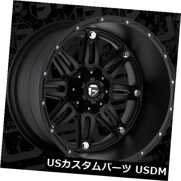 海外輸入ホイール 燃料人質D531 22x14 6x135 / 6x5.5 ET-76マットブラックホイールリム（4個セット） Fuel Hostage D531 22x14 6x135/6x5.5 ET-76 Matte Black Wheels Rims (Set of 4) 【並行輸入品】