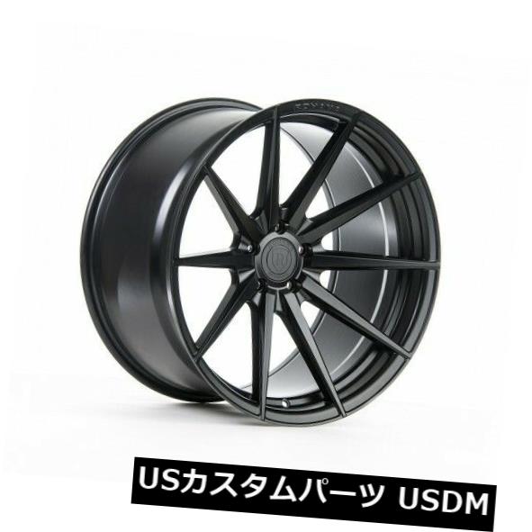 海外輸入ホイール 20x9 / 11 Rohana RF1 5x120 +20/28マットブラックホイール(4個セット) 20x9/11 Rohana RF1 5x120 +20/28 Matte Black Wheels (Set of 4) 【並行輸入品】|カスタムパーツ WORLD倉庫