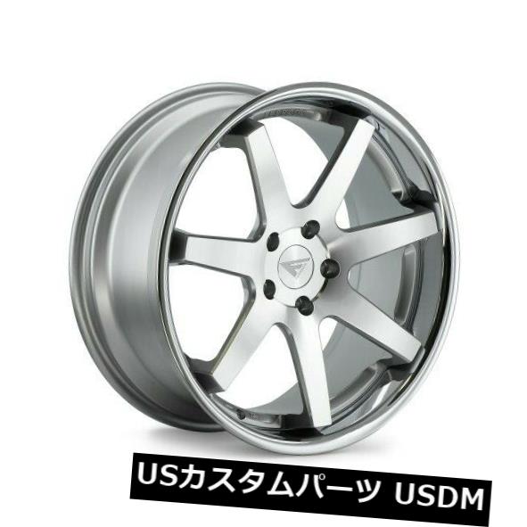 海外輸入ホイール 20x9 Ferrada FR1 5x114.3 +25 Machine Silver / Chrome Lip Wheels(4個セット) 20x9 Ferrada FR1 5x114.3 +25 Machine Silver/Chrome Lip Wheels (Set of 4) 【並行輸入品】|カスタムパーツ WORLD倉庫