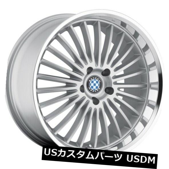 海外輸入ホイール Beyern Multi 22x9.5リム5x120 +20シルバーホイール（4個セット） Beyern Multi 22x9.5 Rims 5x120 +20 Silver Wheels (Set of 4) 【並行輸入品】