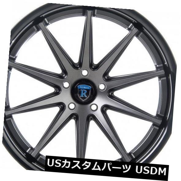 海外輸入ホイール Rohana 20x9 F / 20x11R 5x120mm +20/28マットグラファイトホイール（4個セット） Rohana 20x9 F/20x11R 5x120mm +20/28 matte Graphite Wheels (set of 4) 【並行輸入品】