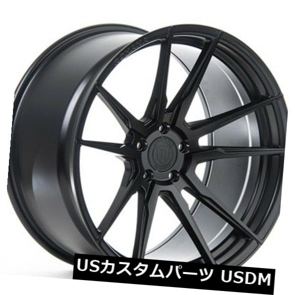 海外輸入ホイール 20x10 / 11 Rohana RF2 5x114 +25/28マットブラックホイール（4個セット） 20x10/11 Rohana RF2 5x114 +25/28 Matte Black Wheels (Set of 4) 【並行輸入品】｜カスタムパーツ WORLD倉庫 367,488円