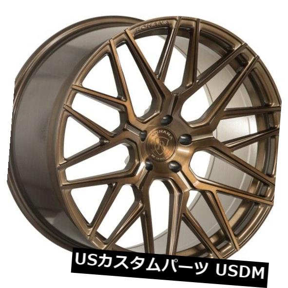 海外輸入ホイール 20x9 Rohana RFX10 5x120 +20ブラッシュドブロンズホイール(4個セット) 20x9 Rohana RFX10 5x120 +20 Brushed Bronze Wheels (Set of 4) 【並行輸入品】|カスタムパーツ WORLD倉庫