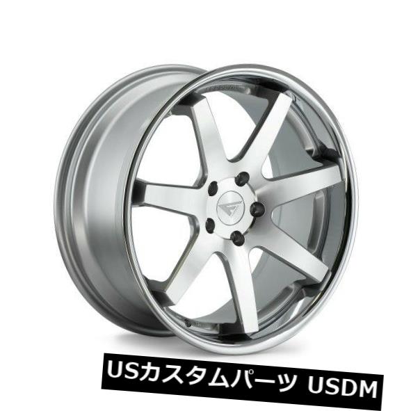 海外輸入ホイール 20x9 Ferrada FR1 5x112 +25 Machine Silver / Chrome Lip Wheels(4個セット) 20x9 Ferrada FR1 5x112 +25 Machine Silver/Chrome Lip Wheels (Set of 4) 【並行輸入品】|カスタムパーツ WORLD倉庫