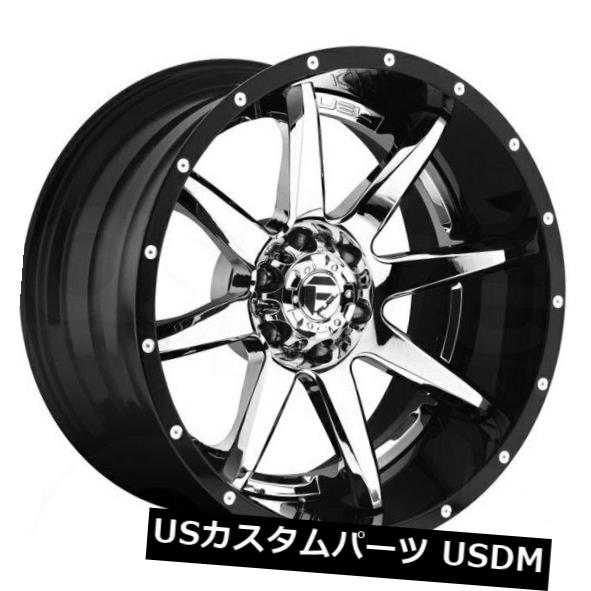 海外輸入ホイール 20x10燃料D247 Rampage 6x139.7 ET-19クロムリム（4個セット） 20x10 Fuel D247 Rampage 6x139.7 ET-19 Chrome Rims (Set of 4) 【並行輸入品】｜カスタムパーツ WORLD倉庫