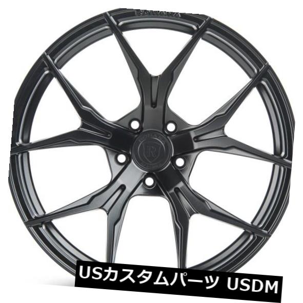 海外輸入ホイール Rohana 20x9 RFX5 5X130 +45マットブラックリム（4個セット） Rohana 20x9 RFX5 5X130 +45 Matte Black Rims (Set of 4) 【並行輸入品】