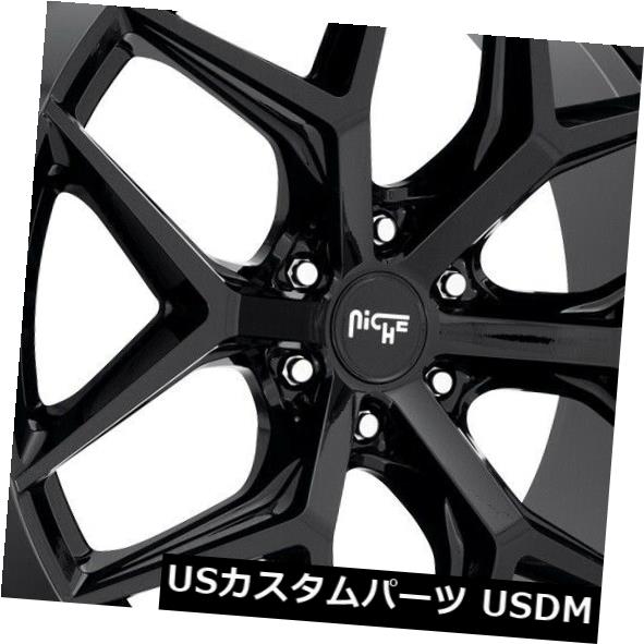 海外輸入ホイール 24x10ニッチホイールM231バイスSuv 6x135 ET30ブラックホイール（4個セット） 24x10 Niche Wheels M231 Vice Suv 6x135 ET30 Black Wheels (Set of 4) 【並行輸入品】