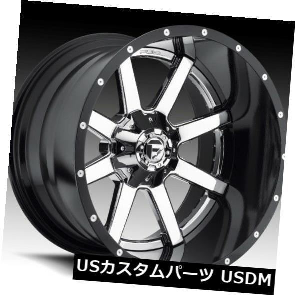 海外輸入ホイール Fuel Maverick D260 20x9 6x135 / 6x5.5 ET1クロムリム（4個セット） Fuel Maverick D260 20x9 6x135/6x5.5 ET1 Chrome Rims (Set of 4) 【並行輸入品】