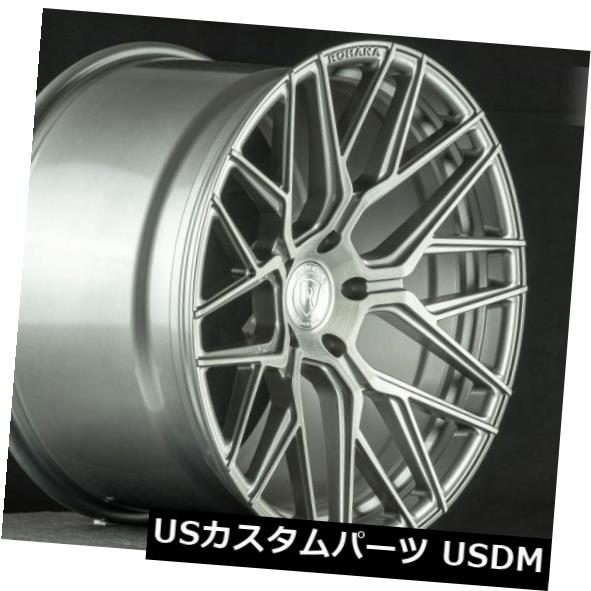 海外輸入ホイール Rohana RFX10 20x9 5x130 +45ブラッシュドチタンリム(4個セット) Rohana RFX10 20x9 5x130 +45 Brushed Titanium Rims (Set of 4) 【並行輸入品】|カスタムパーツ WORLD倉庫