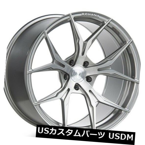海外輸入ホイール 19x8.5 / 9.5 Rohana RFX5 5x114 +35/38ブラッシュドチタンホイール(4個セット) 19x8.5/9.5 Rohana RFX5 5x114 +35/38 Brushed Titanium Wheels (Set of 4) 【並行輸入品】|カスタムパーツ WORLD倉庫