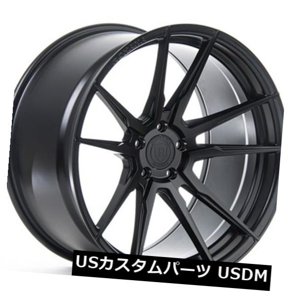 海外輸入ホイール Rohana 19x9.5 RF2 5x112 +45マットブラックリム（4個セット） Rohana 19x9.5 RF2 5x112 +45 Matte Black Rims (Set of 4) 【並行輸入品】｜カスタムパーツ WORLD倉庫