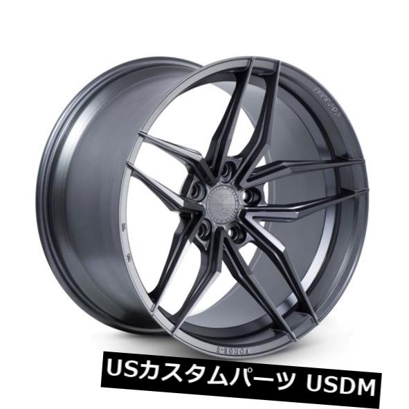 海外輸入ホイール 20x9 / 10 Ferrada Forge-8 F8-FR5 5x114 +35/40マットグラファイトホイール（4個セット） 20x9/10 Ferrada Forge-8 F8-FR5 5x114 +35/40 Matte GraphiteWheels (Set of 4) 【並行輸入品】
