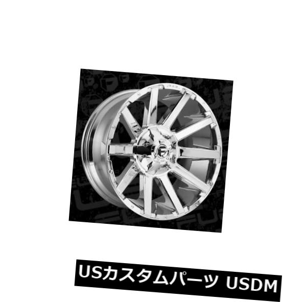 海外輸入ホイール 22x10 Fuel D614 Contra 8x180 ET-18 Chrome Rims（4個セット） 22x10 Fuel D614 Contra 8x180 ET-18 Chrome Rims (Set of 4) 【並行輸入品】｜カスタムパーツ WORLD倉庫