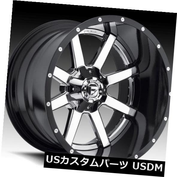 海外輸入ホイール Fuel Maverick D260 20x9 6x135 / 6x5.5 ET1クロームホイール（4個セット） Fuel Maverick D260 20x9 6x135/6x5.5 ET1 Chrome Wheels (Set of 4) 【並行輸入品】