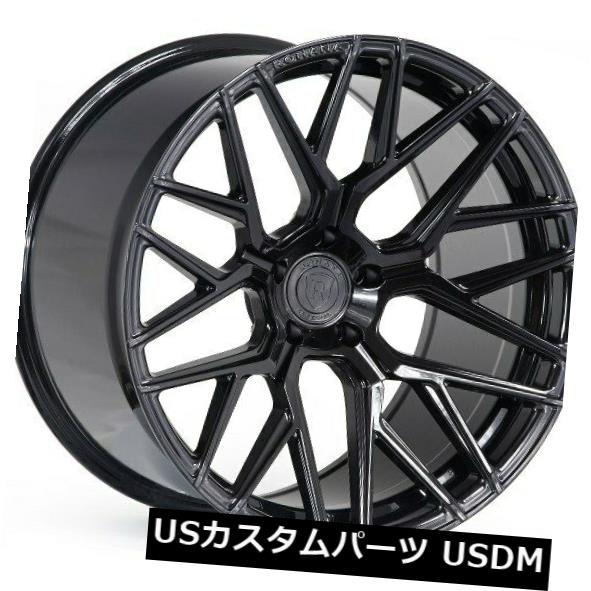 海外輸入ホイール 20x10 / 11 Rohana RFX10 5x120 +38/33グロスブラックホイール(4個セット) 20x10/11 Rohana RFX10 5x120 +38/33 Gloss Black Wheels (Set of 4) 【並行輸入品】|カスタムパーツ WORLD倉庫