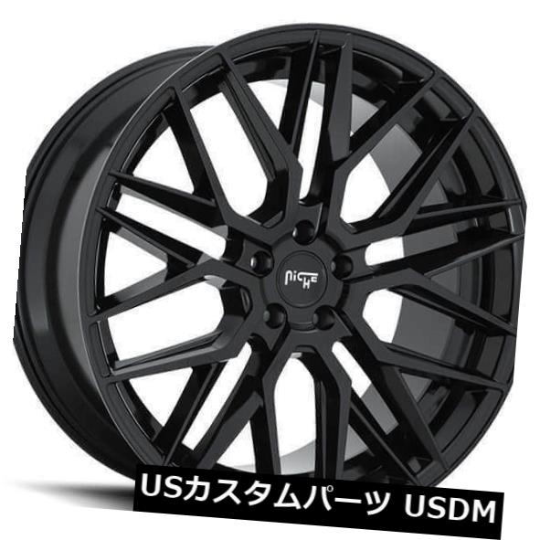 海外輸入ホイール 4pcs 19 "ニッチホイールM224ガンマグロスブラックリムCA 4pcs 19" Niche Wheels M224 Gamma Gloss Black Rims CA 【並行輸入品】|カスタムパーツ WORLD倉庫