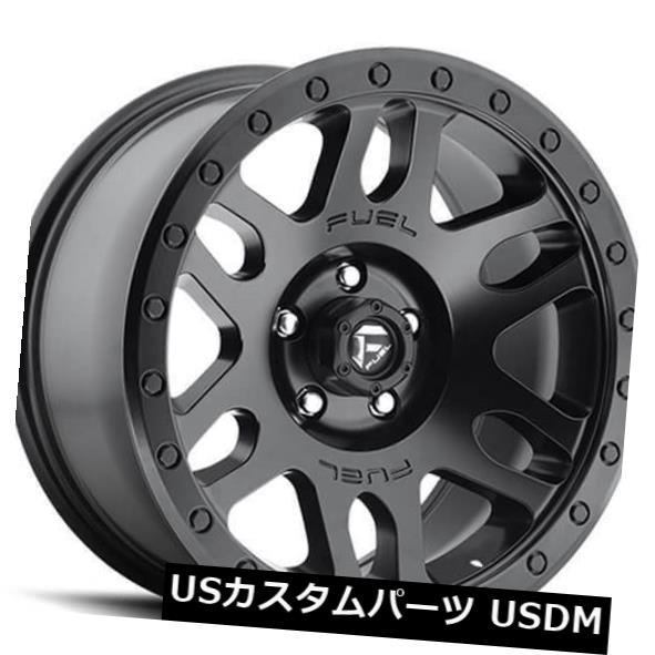 海外輸入ホイール 4 /新しい17 "燃料ホイールD584リコイルマットブラックオフロードリムCA 4/New 17" Fuel Wheels D584 Recoil Matte Black Off Road Rims CA 【並行輸入品】｜カスタムパーツ WORLD倉庫