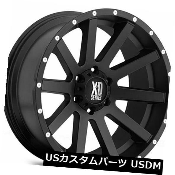 海外輸入ホイール Set4 18x8 XD Wheels XD818 Heist Satin Black Off Road Rims AD Set4 18x8 XD Wheels XD818 Heist Satin Black Off Road Rims AD 【並行輸入品】