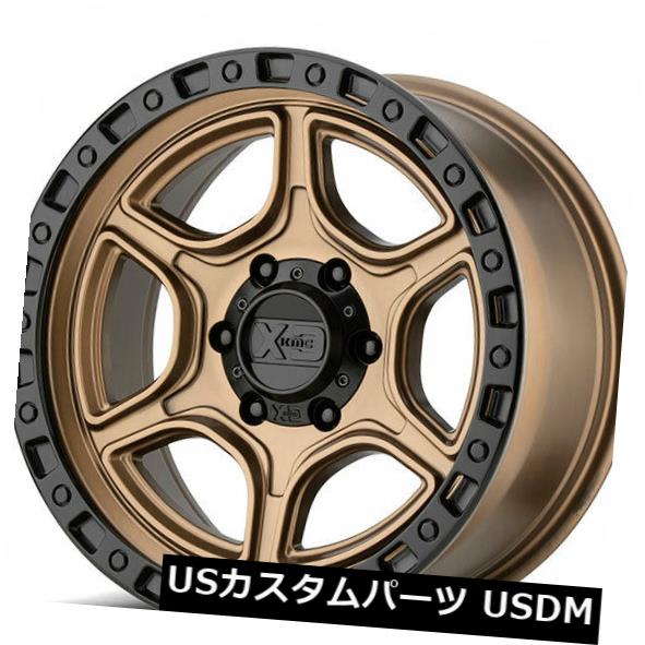 海外輸入ホイール （4pcs）16 "XDホイールXD139ポータルサテンブロンズwサテンブラックオフロードAD (4pcs) 16" XD Wheels XD139 Portal Satin Bronze w Satin Black Off Road AD 【並行輸入品】｜カスタムパーツ WORLD倉庫