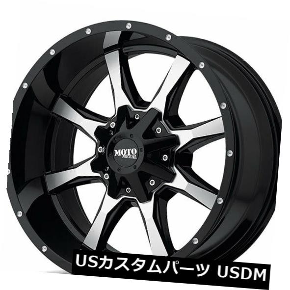 海外輸入ホイール 4New 18x9モトメタルホイールMO970ブラックW加工済みオフロードリムAD 4New 18x9 Moto Metal Wheels MO970 Black W Machined Face Off Road Rims AD 【並行輸入品】｜カスタムパーツ WORLD倉庫
