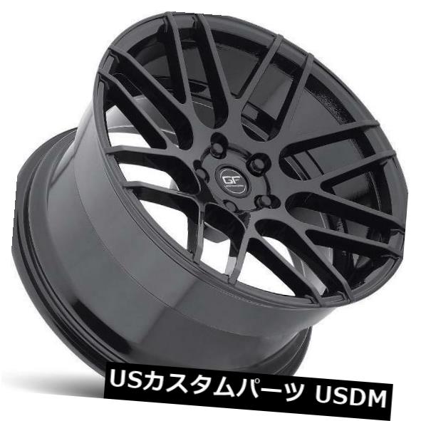 海外輸入ホイール 18x9 MRR GF7 5x114.3 +40ブラックホイール（4）の新しいセット 18x9 MRR GF7 5x114.3 +40 Black Wheels New Set of (4) 【並行輸入品】