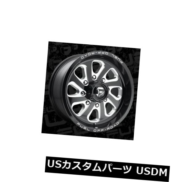 海外輸入ホイール 20x9 Fuel D587 Flow 6x135 ET20 Black & Milled Rims (Set of 4) 【並行輸入品】|カスタムパーツ WORLD倉庫