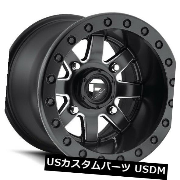 海外輸入ホイール 14x10フューエルD928 4x156 ET00マットブラックホイール(4個セット) 14x10 FUEL D928 4x156 ET00 Matte Black Wheels (Set of 4) 【並行輸入品】