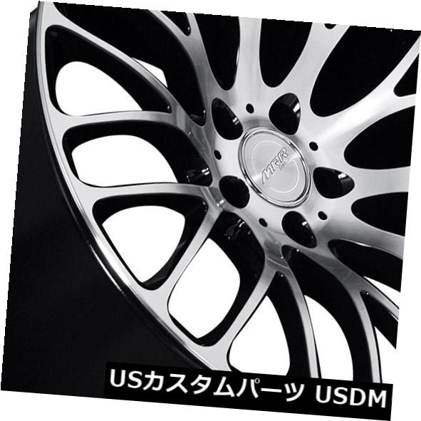 海外輸入ホイール MRR HR6 20x9 5x108機械加工ブラックホイールリム(4個セット) MRR HR6 20x9 5x108 Machined Black Wheels Rims (Set of 4) 【並行輸入品】|カスタムパーツ WORLD倉庫