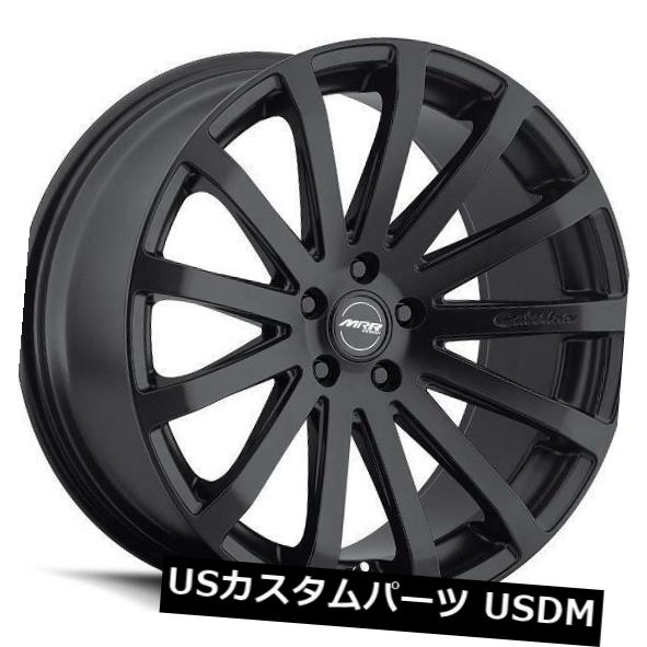 海外輸入ホイール 20x8.5 MRR HR9 5x108 +35マットブラックホイールの新しいセット（4） 20x8.5 MRR HR9 5x108 +35 Matte Black Wheels New Set of (4) 【並行輸入品】