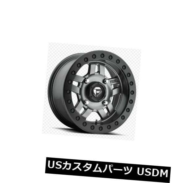 海外輸入ホイール 15x7フューエルD918 4x136 ET13マットガンメタルリム（4個セット） 15x7 FUEL D918 4x136 ET13 Matte GunMetal Rims (Set of 4) 【並行輸入品】