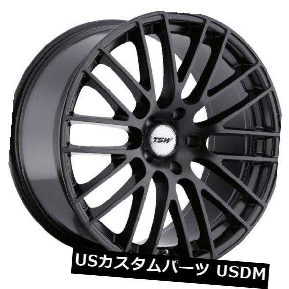海外輸入ホイール 19x9 TSW Max 5x114.3リム+20マットブラックホイール（4個セット） 19x9 TSW Max 5x114.3 Rims +20 Matte Black Wheels (Set of 4) 【並行輸入品】