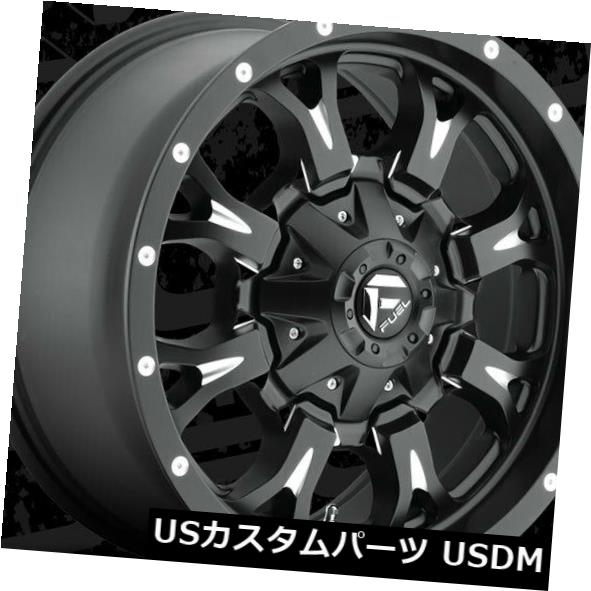海外輸入ホイール 18x9 Fuel D517 Krank 6x135/6x139.7 ET20 Black & Milled Rims (Set of 4) 【並行輸入品】 238,293円