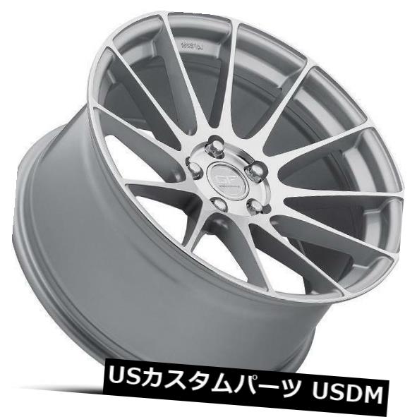 海外輸入ホイール 20x10.5 MRR GF6 5x114.3 +15シルバーホイール（4）の新しいセット 20x10.5 MRR GF6 5x114.3 +15 Silver Wheels New Set of (4) 【並行輸入品】
