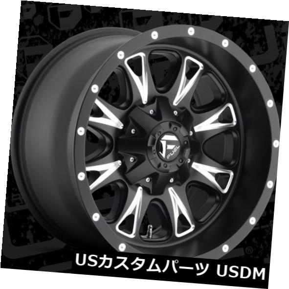 海外輸入ホイール フューエルスロットルD513 18x10 6x135 / 6x5.5 ET-24ブラックホイールリム（4個セット） Fuel Throttle D513 18x10 6x135/6x5.5 ET-24 Black Wheels Rims (Set of 4) 【並行輸入品】