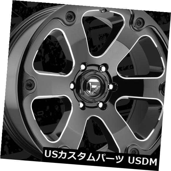 海外輸入ホイール 20x9 Fuel D562 Beast 6x135 ET20 Black & Milled Rims (Set of 4) 【並行輸入品】|カスタムパーツ WORLD倉庫