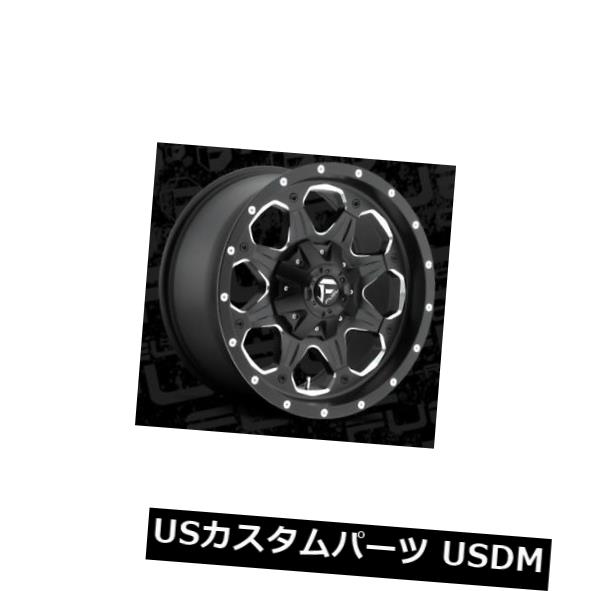 海外輸入ホイール 燃料ブーストD534 18x9 5x4.5 / 5x5 ET-12ブラックリム（4個セット） Fuel Boost D534 18x9 5x4.5/5x5 ET-12 Black Rims (Set of 4) 【並行輸入品】