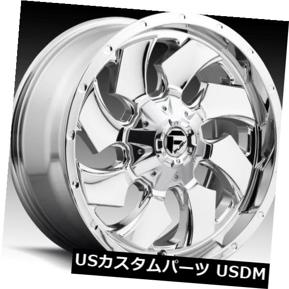 海外輸入ホイール Fuel Cleaver D573 20x9 6x135 / 6x5.5 ET1 Chrome Rims（4個セット） Fuel Cleaver D573 20x9 6x135/6x5.5 ET1 Chrome Rims (Set of 4) 【並行輸入品】