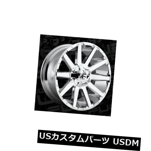 海外輸入ホイール 20x9 Fuel D614 Contra 6x135 / 6x139.7 ET20クロムリム（4個セット） 20x9 Fuel D614 Contra 6x135/6x139.7 ET20 Chrome Rims (Set of 4) 【並行輸入品】