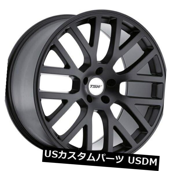 海外輸入ホイール 20x8.5 TSWドニントン5x114.3リム+40マットブラックホイール（4個セット） 20x8.5 TSW Donington 5x114.3 Rims +40 Matte Black Wheels (Set of 4) 【並行輸入品】