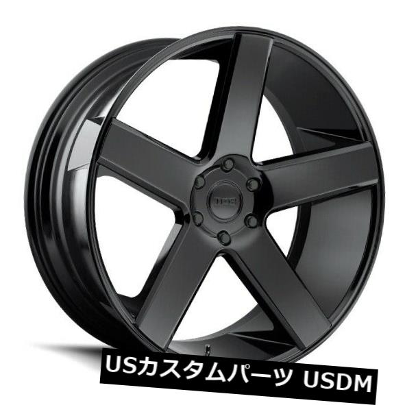海外輸入ホイール 22x9.5ダブS216バラー6x135 ET30ブラックリム（4個セット） 22x9.5 Dub S216 Baller 6x135 ET30 Black Rims (Set of 4) 【並行輸入品】