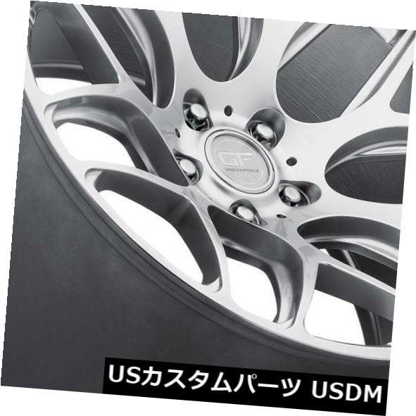 海外輸入ホイール Ground Force GF9 19x8.5 / 19x9.5 5x120.7シルバーホイール（4個セット） Ground Force GF9 19x8.5/19x9.5 5x120.7 Silver Wheels (set of 4) 【並行輸入品】