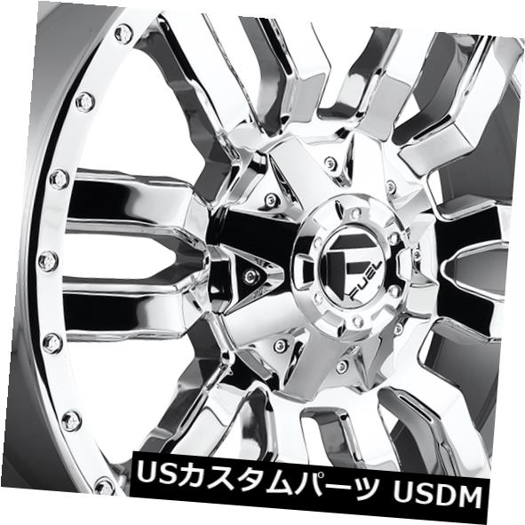 海外輸入ホイール 20x9燃料D631スレッジ5x139.7 / 5x150 ET1クロームホイール（4個セット） 20x9 Fuel D631 Sledge 5x139.7/5x150 ET1 Chrome Wheels (Set of 4) 【並行輸入品】