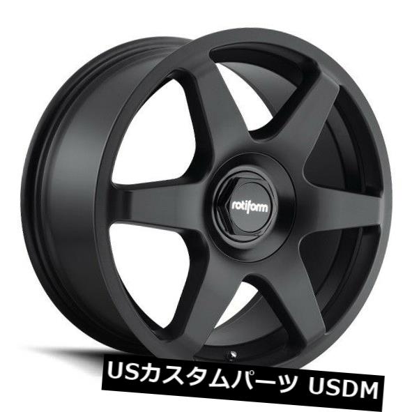海外輸入ホイール 19x8.5 Rotiform SIX R113 5x100 / 112 +45マットブラックホイール（4個セット） 19x8.5 Rotiform SIX R113 5x100/112 +45 Matte Black Wheels (Set of 4) 【並行輸入品】