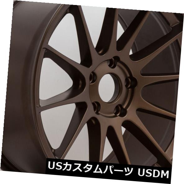 海外輸入ホイール Ground Force GF6 19x10.5 5x120ブロンズホイール（4個セット） Ground Force GF6 19x10.5 5x120 Bronze Wheels (set of 4) 【並行輸入品】