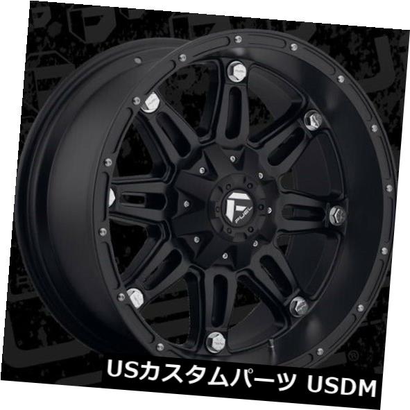 海外輸入ホイール 20x10燃料D531人質6x135 / 6x139.7 ET-24マットブラックリム（4個セット） 20x10 Fuel D531 Hostage 6x135/6x139.7 ET-24 Matte Black Rims (Set of 4) 【並行輸入品】